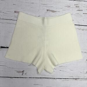 NWT The Drop Ribbed Knit Lounge Shorts Whisper White L Coastal